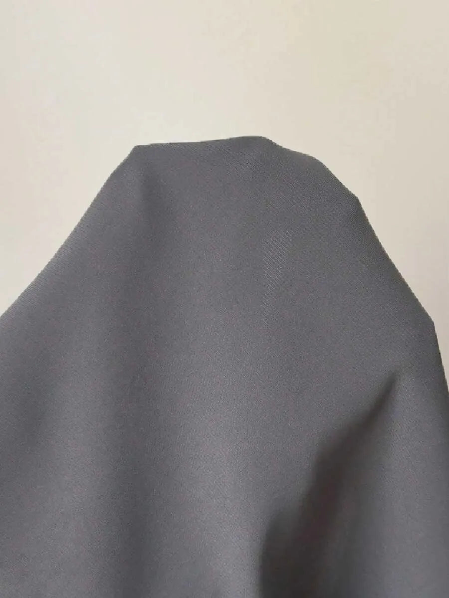 SHEIN INAWLY بلوزة نسائية طويلة بياقة قارب وأكمام واسعة وقصة غير متماثلة بلون رمادي