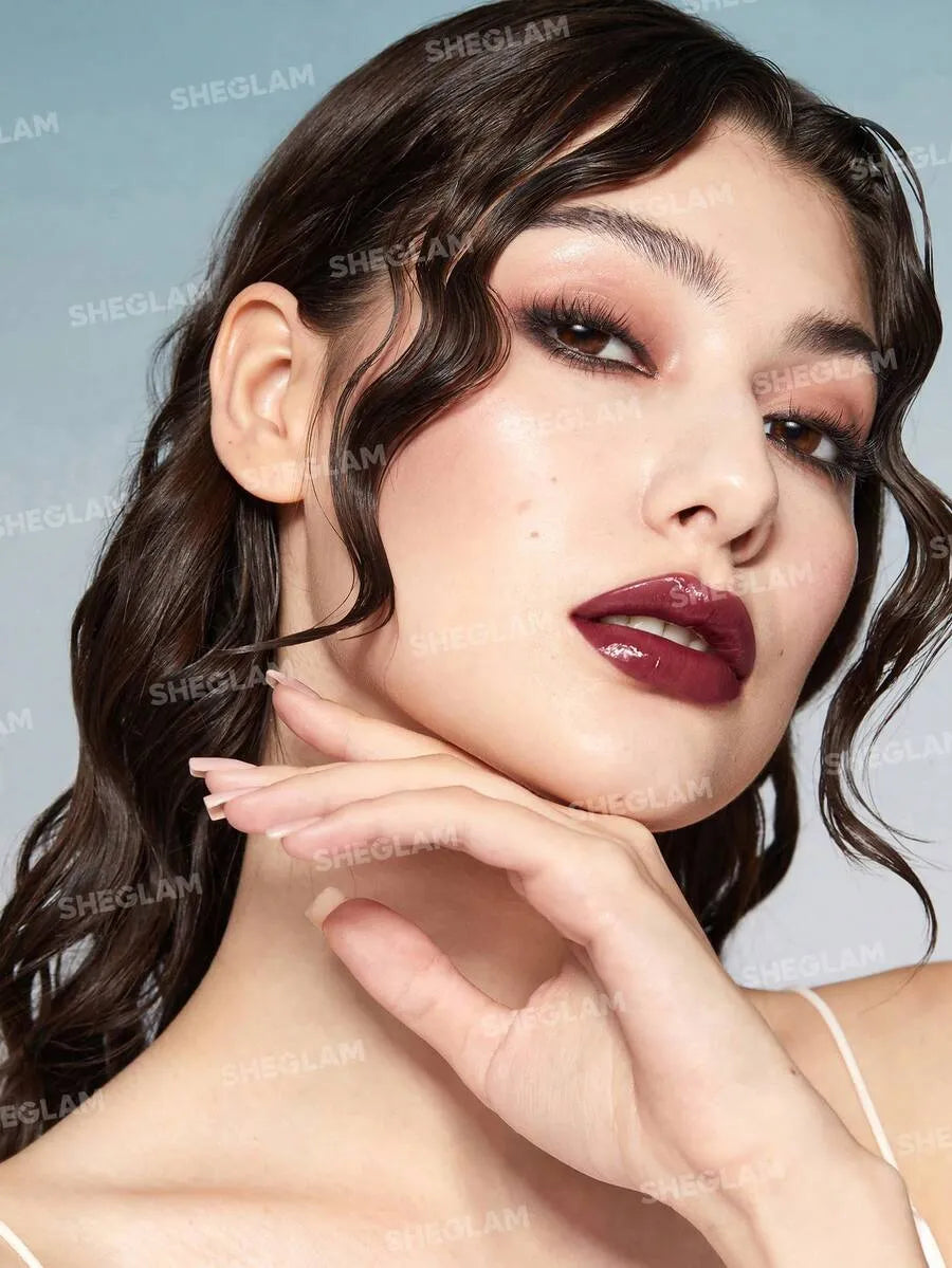 SHEIN SHEGLAM Pout-Perfect Berry Season ملمع شفاه لامع بلون