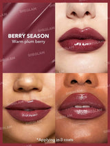 SHEIN SHEGLAM Pout-Perfect Berry Season ملمع شفاه لامع بلون