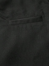 SHEIN MOD بنطلون نسائي واسع الساق بخصر عالٍ وأزرار وسحاب بلون أسود