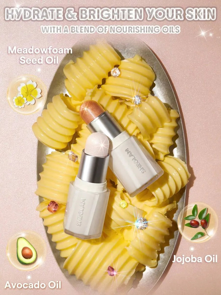 SHEIN SHEGLAM Buttery Bling Vanilla Frost هايلايتر ستيك بلون بلمعة متوهجة