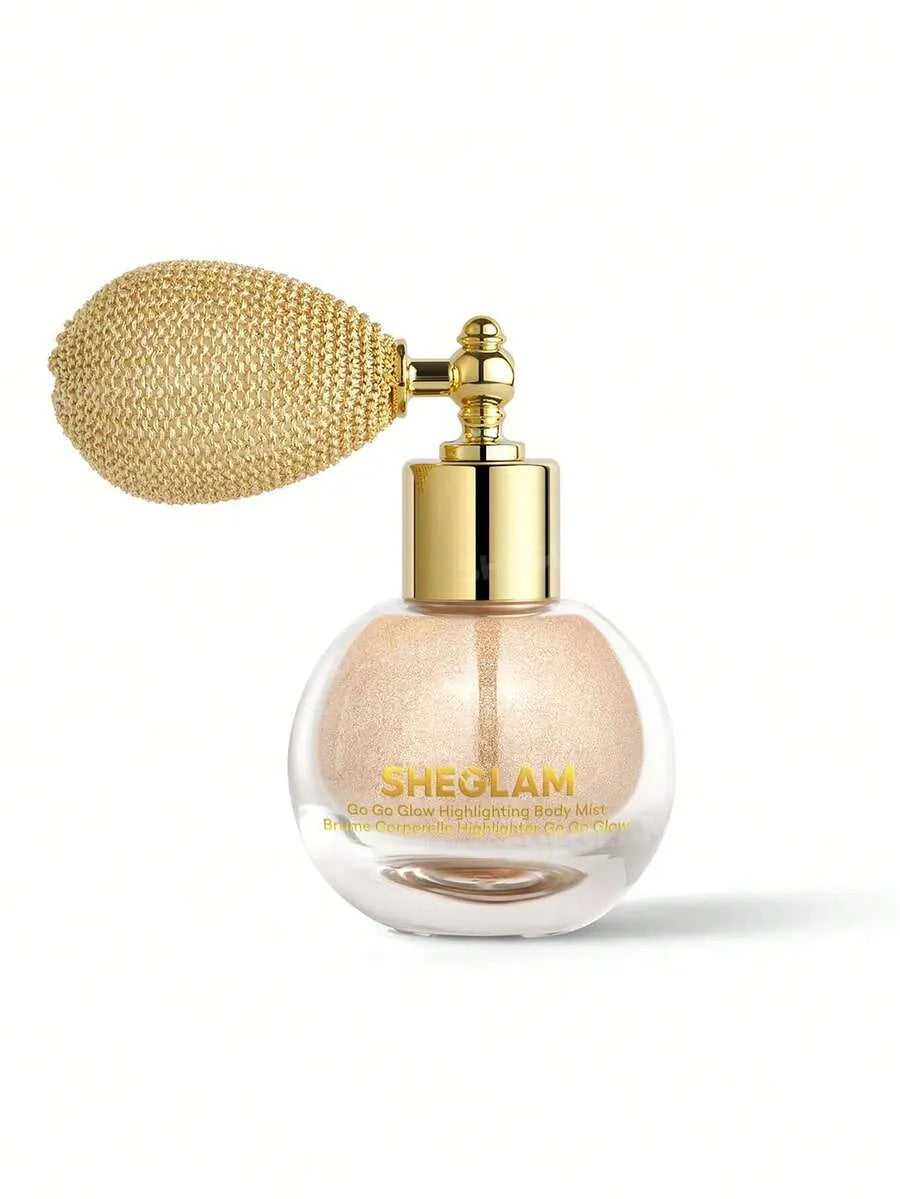 SHEIN SHEGLAM Go Go Glow Champagne Shimmer رذاذ هايلايتر للجسم بلون  بلمعة لامعة