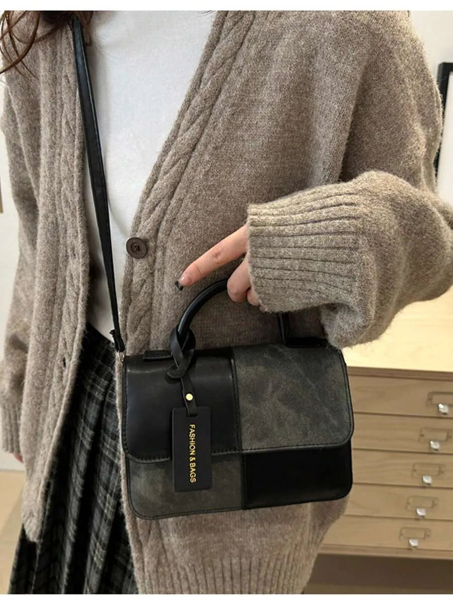 SHEIN حقيبة يد وكتف أنيقة مزركشة بنمط الكشمير