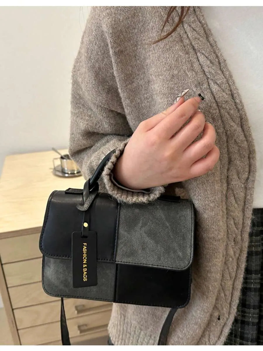 SHEIN حقيبة يد وكتف أنيقة مزركشة بنمط الكشمير
