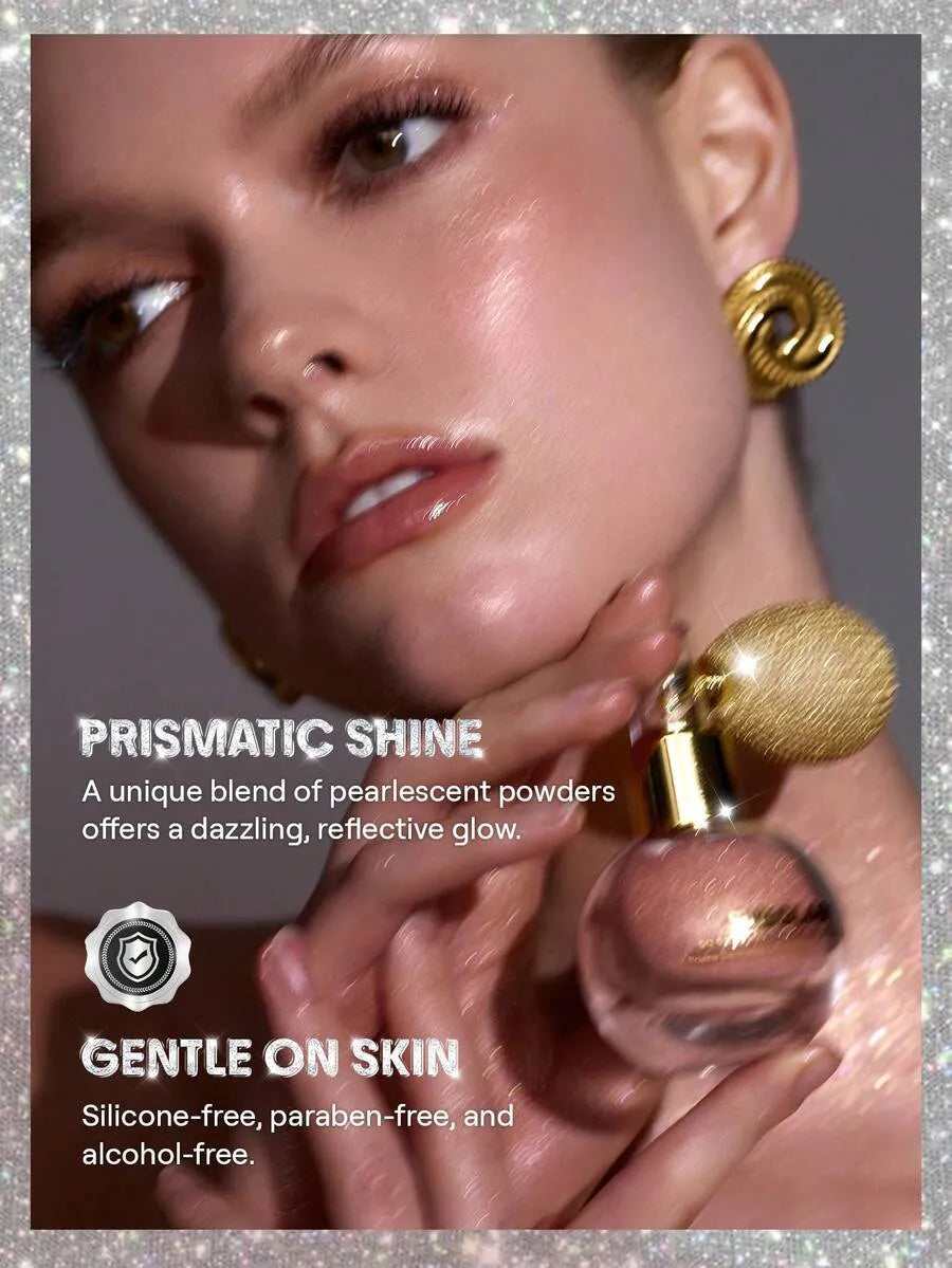 SHEIN SHEGLAM Go Go Glow Champagne Shimmer رذاذ هايلايتر للجسم بلون  بلمعة لامعة