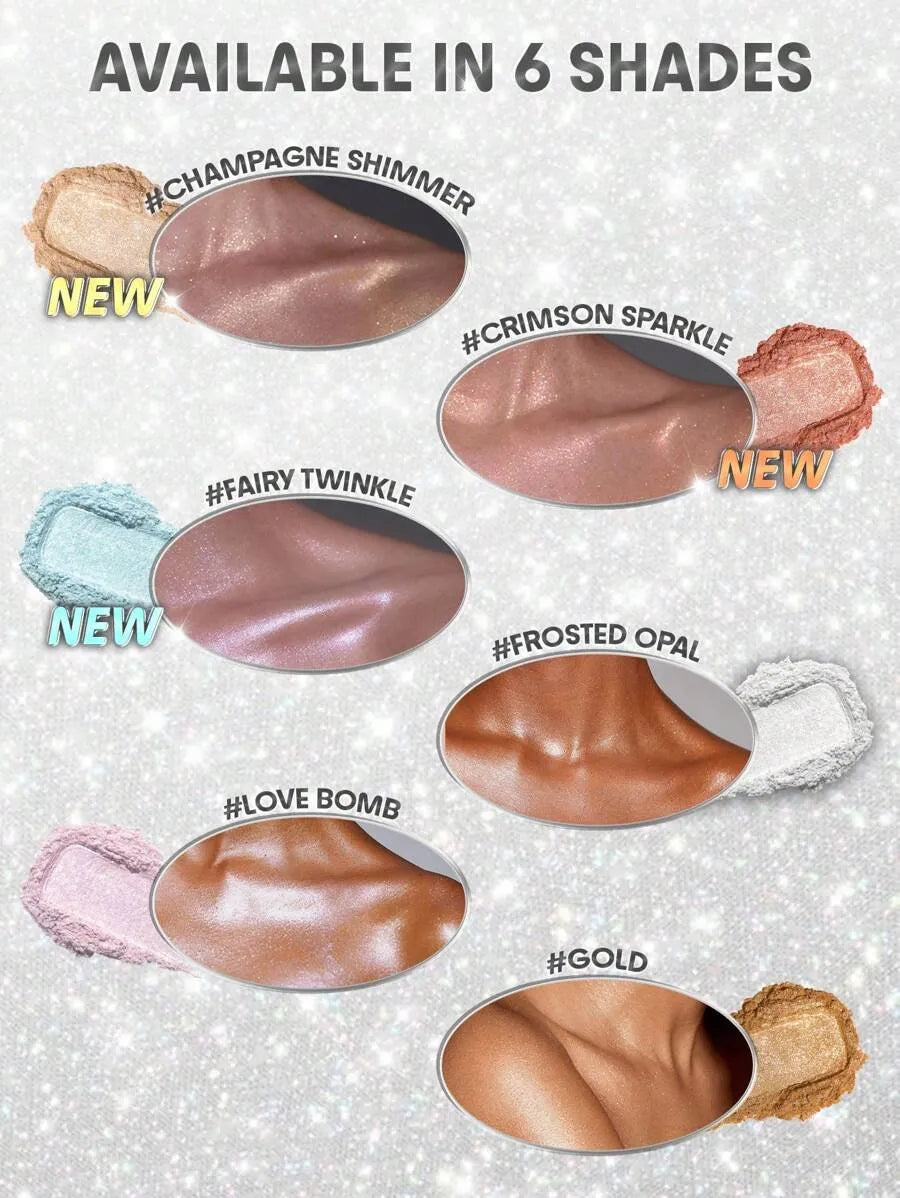 SHEIN SHEGLAM Go Go Glow Champagne Shimmer رذاذ هايلايتر للجسم بلون  بلمعة لامعة
