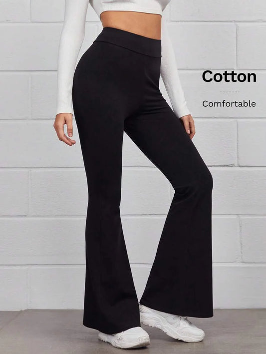 SHEIN EZwear بنطلون  نسائي واسع الساق
