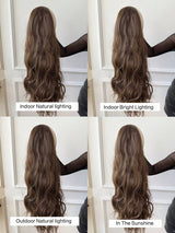 SHEIN باروكة شعر طويلة بعصابة رأس بتموج ناعم