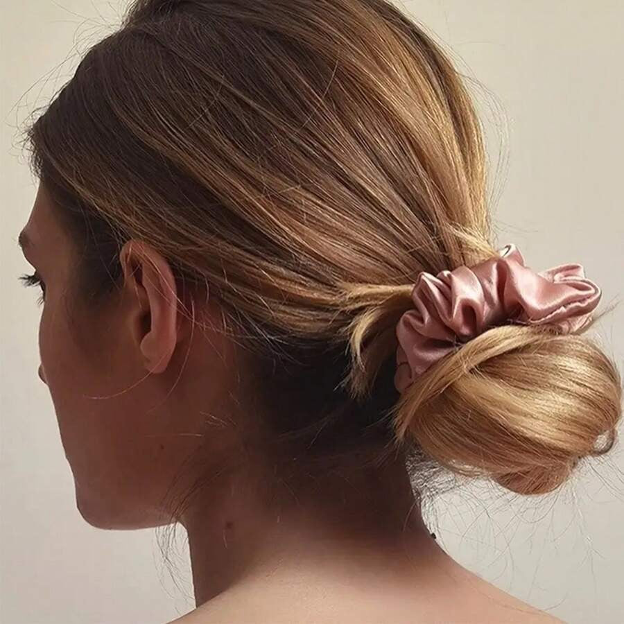 SHEIN ربطات شعر حريرية أنيقة  ألوان موحدة وملمس ناعم