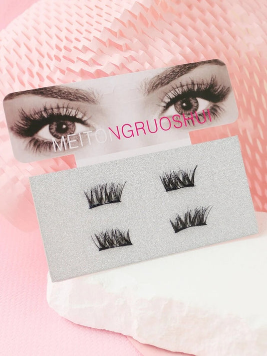 SHEIN نصف رموش مغناطيسية طبيعية وناعمة