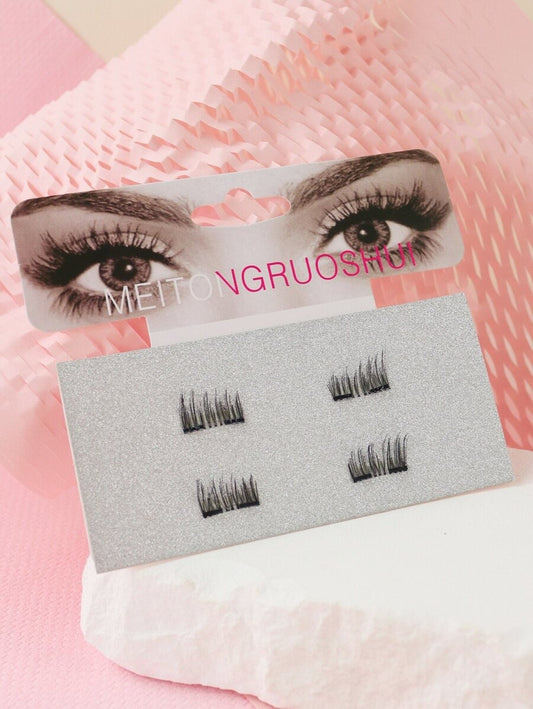 SHEIN رموش مغناطيسية كوانتم نصف رموش بلون أسود