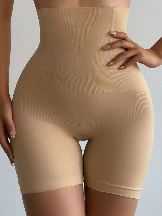 SHEIN شورت مشد بخامة محبوكة وخصر عالي