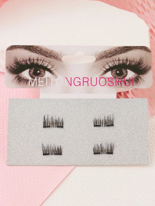 SHEIN رموش مغناطيسية كوانتم نصف رموش بلون أسود