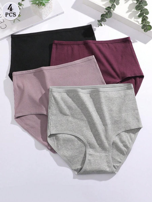 SHEIN FINETOO طقم 4 سراويل داخلية