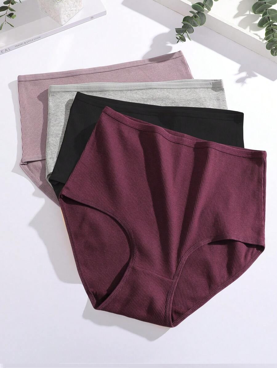 SHEIN FINETOO طقم 4 سراويل داخلية