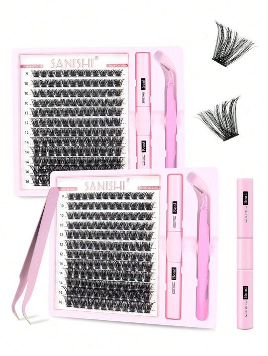 SHEIN SANISHI D Curl طقم رموش متكامل  144 قطعة