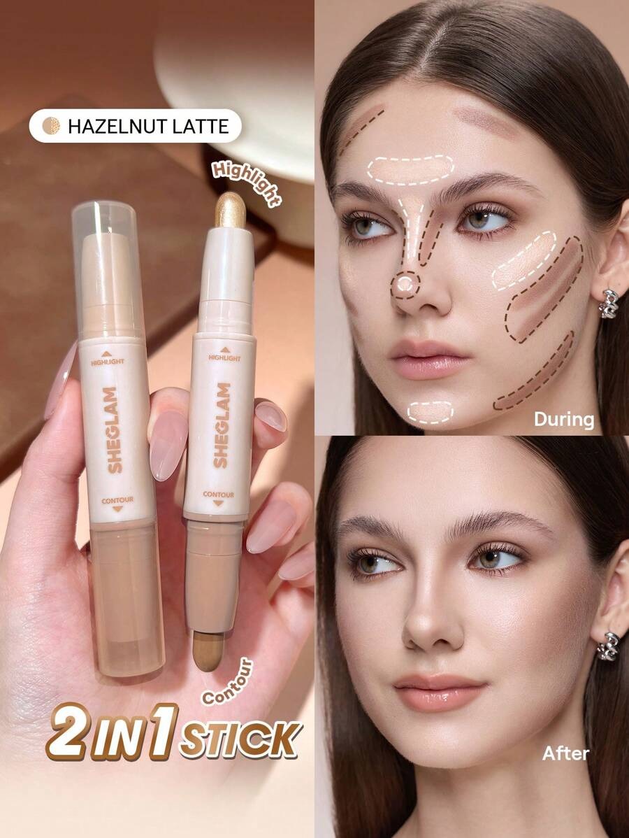SHEGLAM  Hazelnut Latte عصا كونتور وهايلايتر