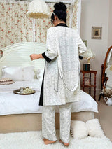 SHEIN  CottageSlumber طقم نوم من 3 قطع أنيق وناعم