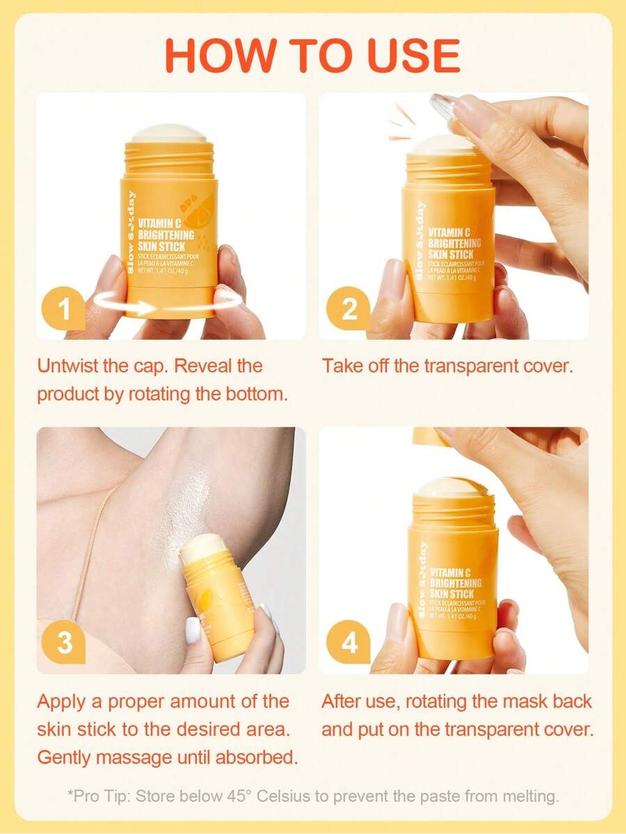 SHEIN SLOWSUNDAYسيروم وكريم فيتامين سي لتفتيح البشرة