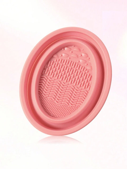 SHEIN وعاء تنظيف مكياج مطوي من السيليكون