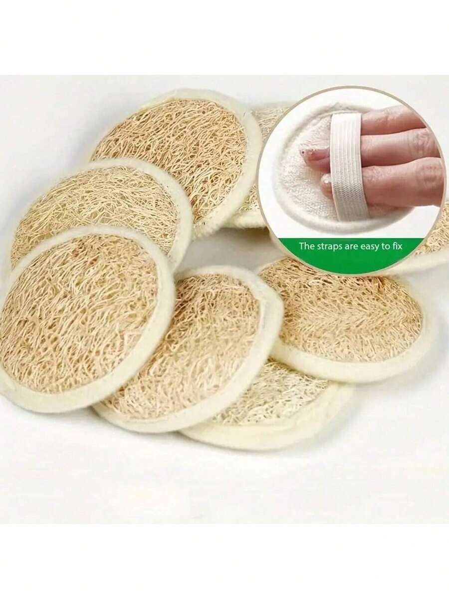 SHEIN وسادة تنظيف وجه من لوفة ناعمة