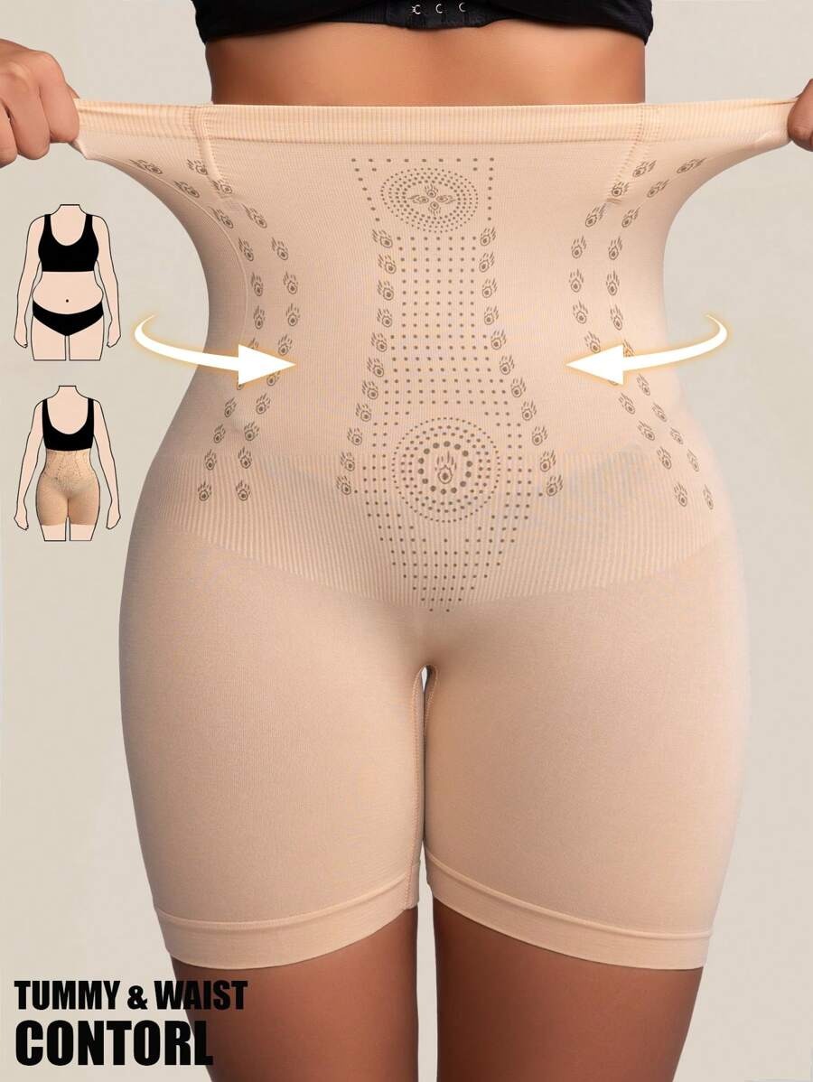 SHEIN شورت تشكيل عالي الخصر للتحكم في البطن وتحديد الخصر