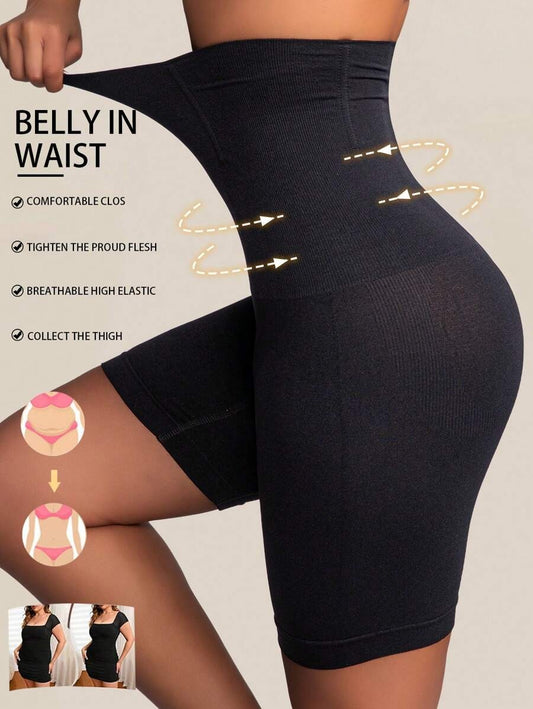 SHEIN شورت نسائي خصر عالٍ مشكل للجسم