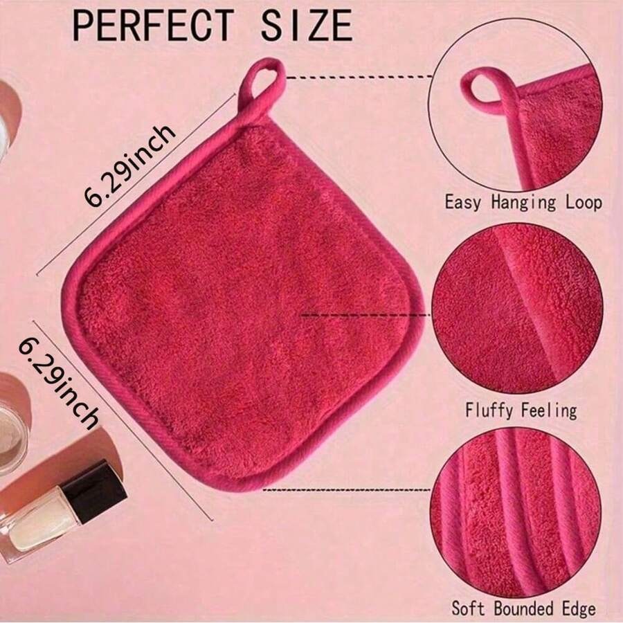 SHEIN  مناشف وجه ناعمة لإزالة المكياج