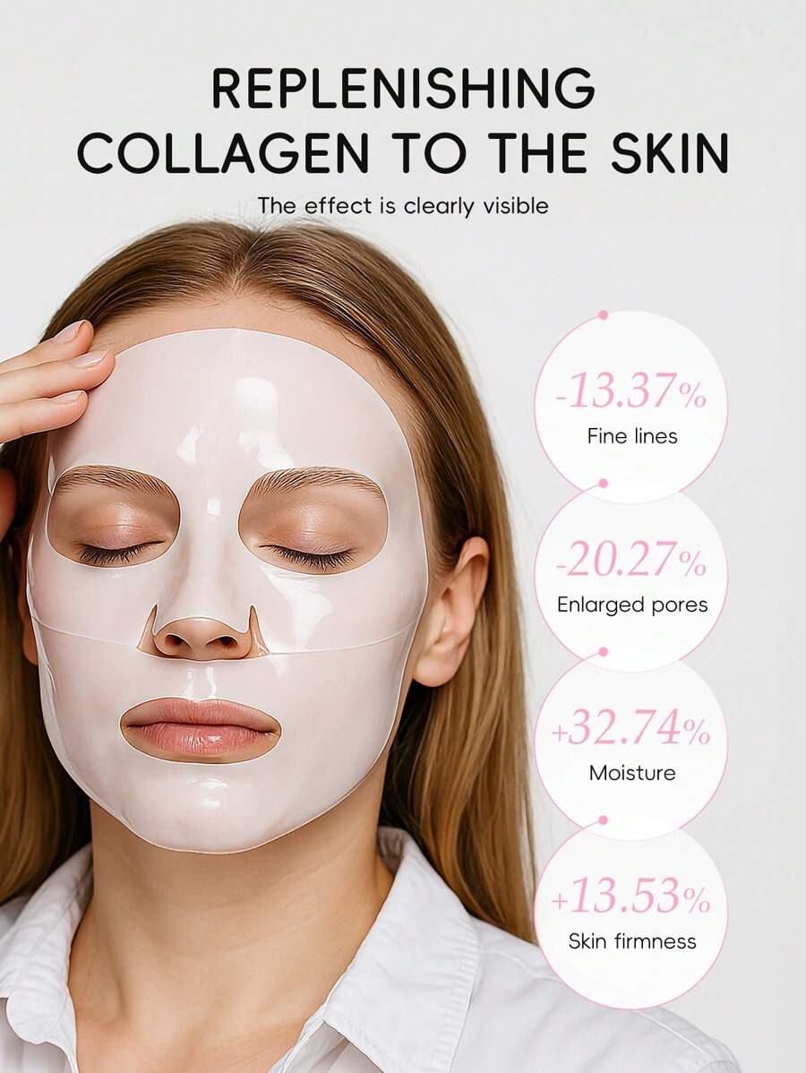 LAIKOU مجموعة أقنعة وجه جيلي الكولاجين اليابانية – 5 قطع