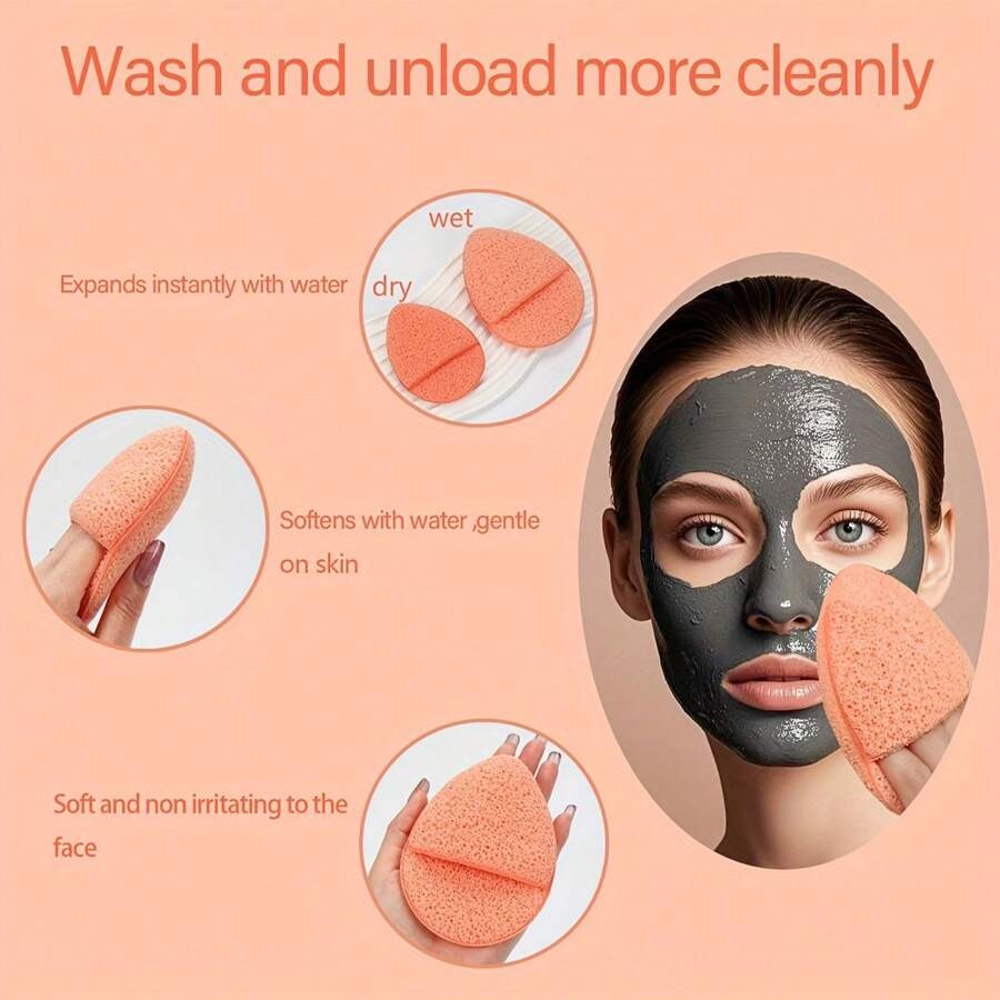 SHEIN اسفنجة تنظيف وتقشير عميق للوجه