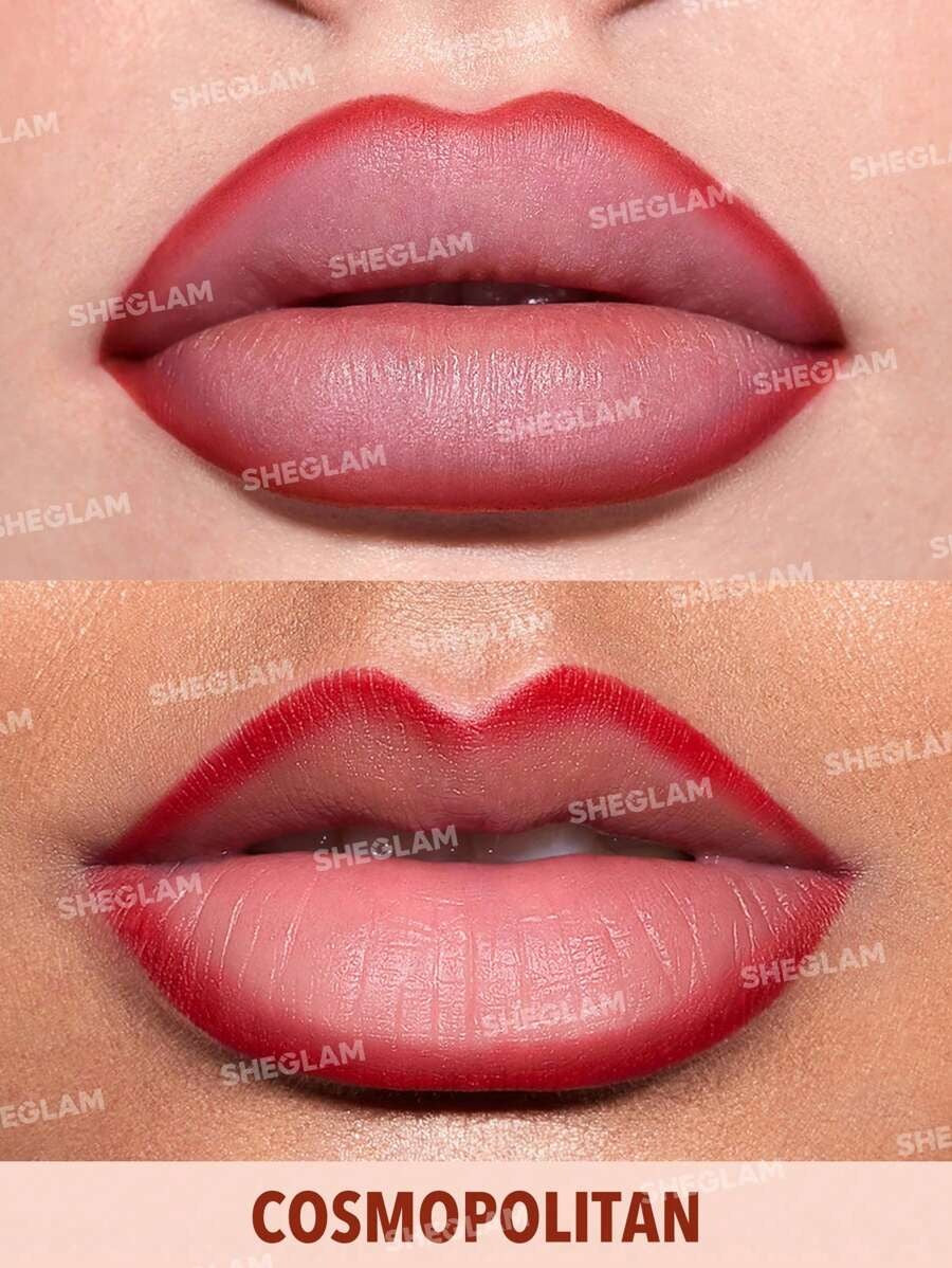 SHEGLAM Cosmopolitan قلم تحديد الشفاه كريمي ومطفي بلون