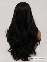 SHEIN شعر مستعار طويل أسود مجعد 66 سم