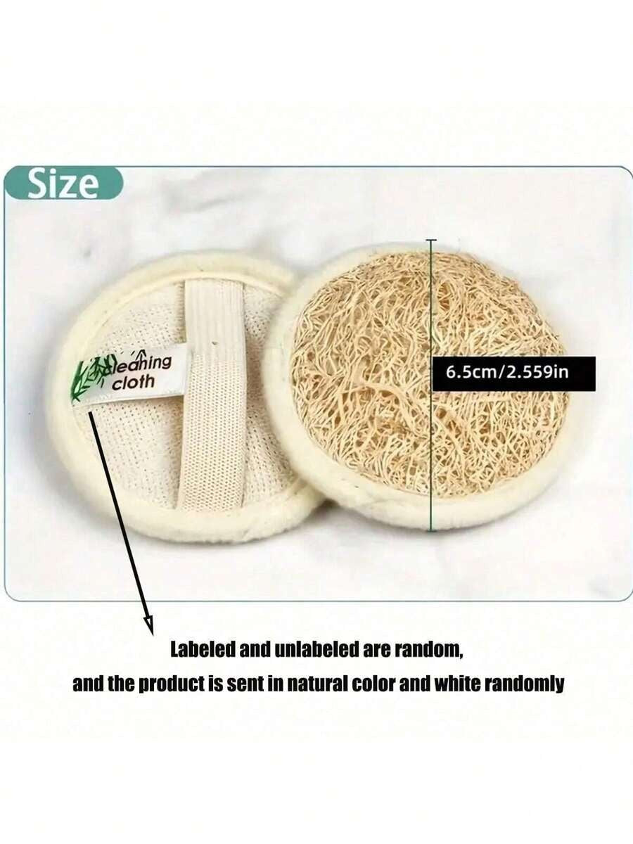 SHEIN وسادة تنظيف وجه من لوفة ناعمة