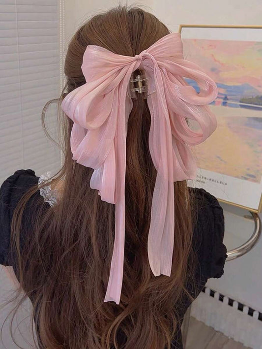 SHEIN مشبك شعر مزين بالراين وشريط أنيق