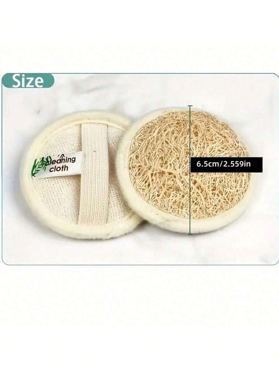 SHEIN وسادة تنظيف وجه من لوفة ناعمة