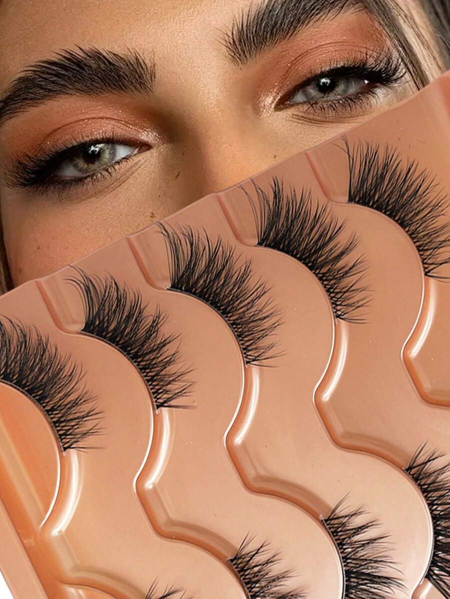 SHEIN طقم 5 أزواج من رموش عين القطة