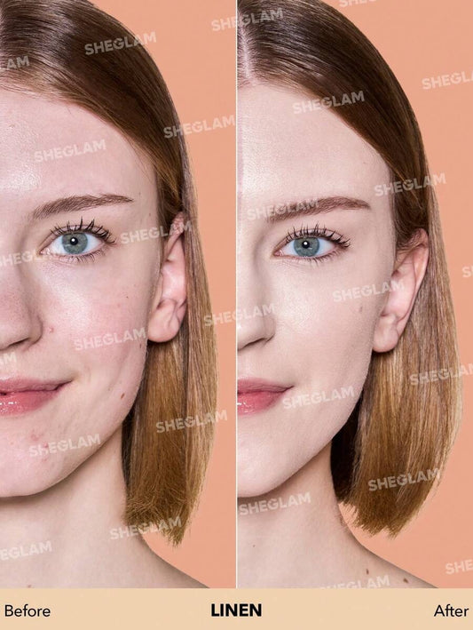 SHEGLAM كريم أساس سائل مطفي مقاوم للماء بتغطية كاملة