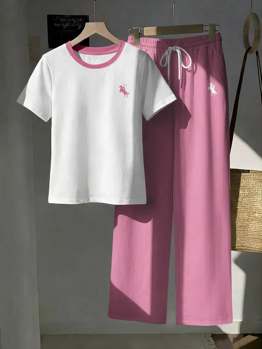SHEIN طقم نسائي كاجوال أنيق من قطعتين