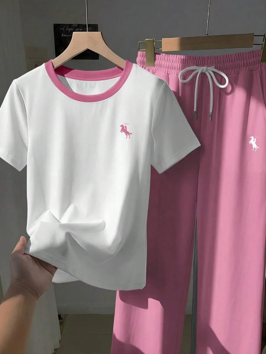 SHEIN طقم نسائي كاجوال أنيق من قطعتين