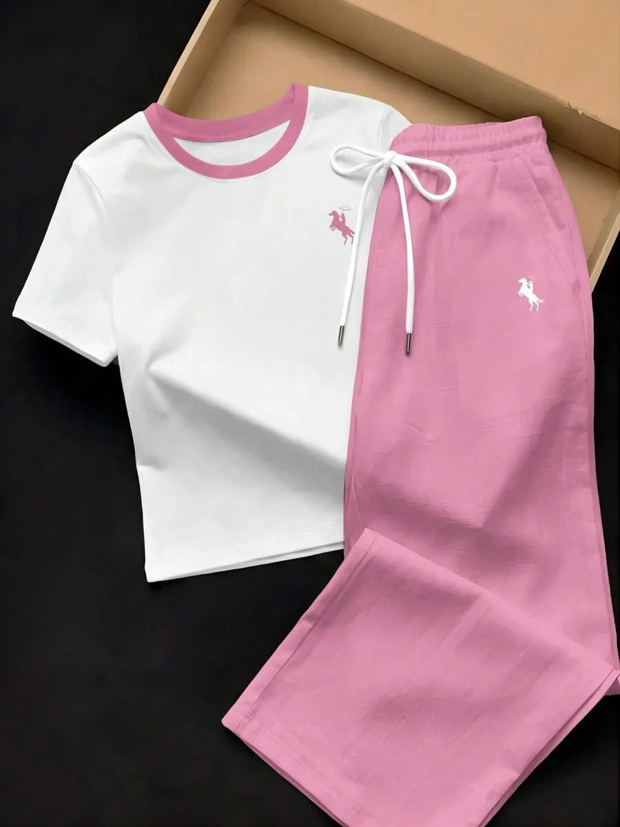 SHEIN طقم نسائي كاجوال أنيق من قطعتين