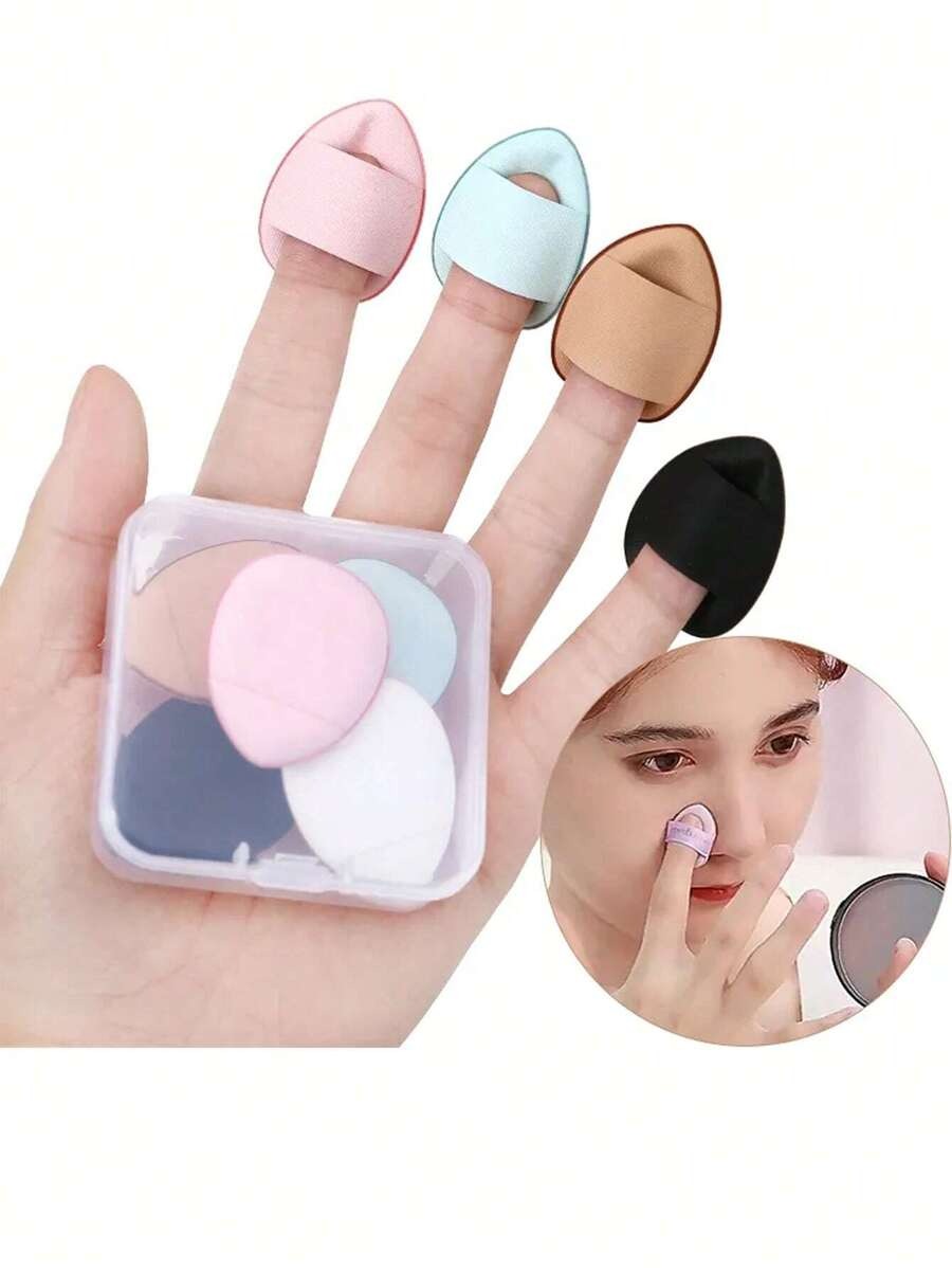 SHEIN HMQ Beauty  طقم 5 إسفنجات مكياج صغيرة