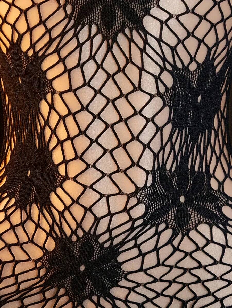 SHEIN فستان شفاف قصير من قماش ناعم