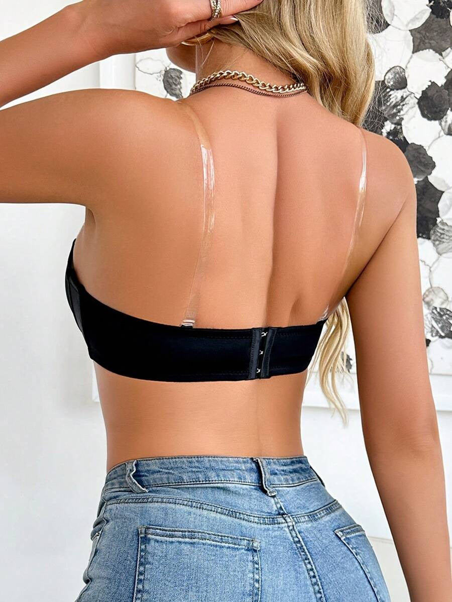 SHEIN حمالة صدر بكأس رقيق قابل للإزالة بدعامة