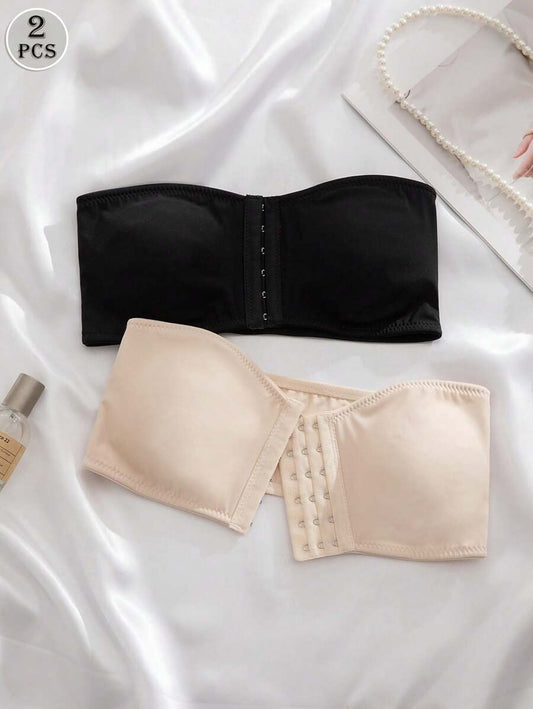 SHEIN طقم 2 حمالة صدر بلون أسود و بيج
