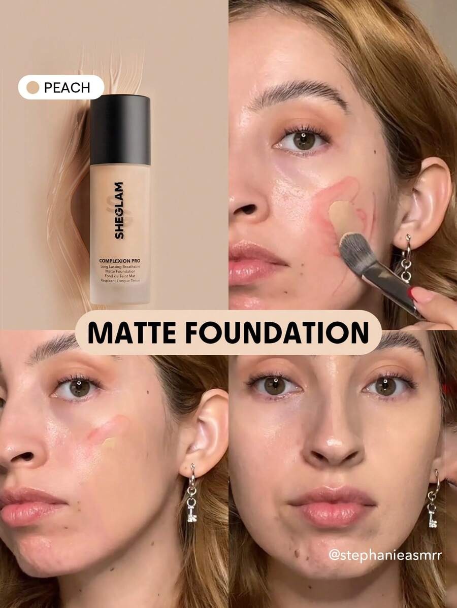 SHEIN Complexion Pro كريم أساس مطفي اللون القرنفلي