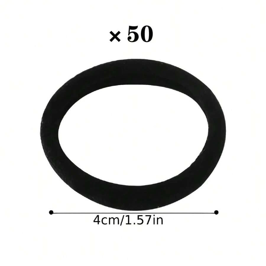 SHEIN ربطة شعر سوداء عالية المرونة