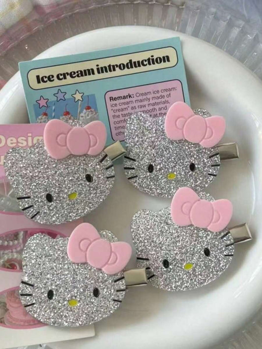 SHEIN Hello Kitty دبابيس شعر
