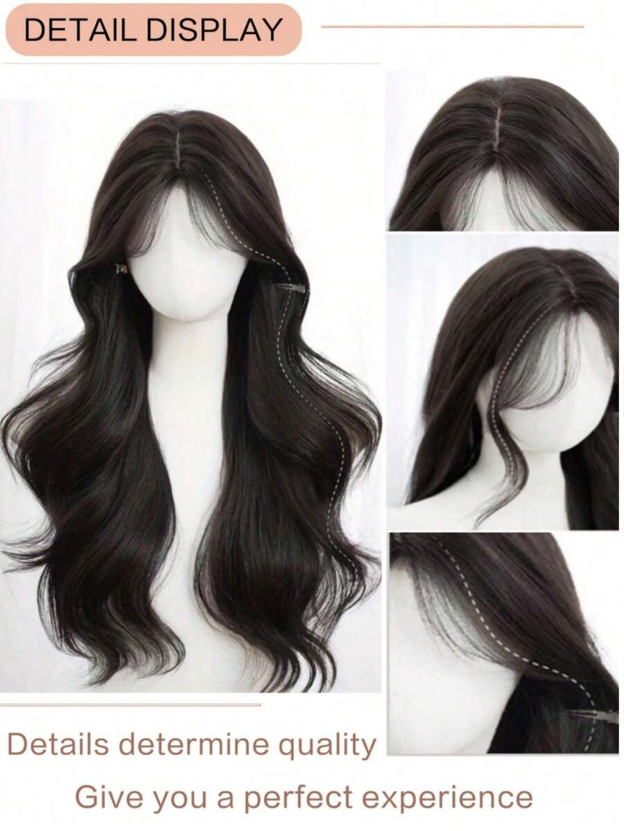 SHEIN باروكة شعر مموج مع غرة