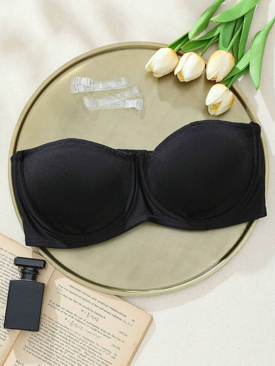 SHEIN حمالة صدر بكأس رقيق قابل للإزالة بدعامة