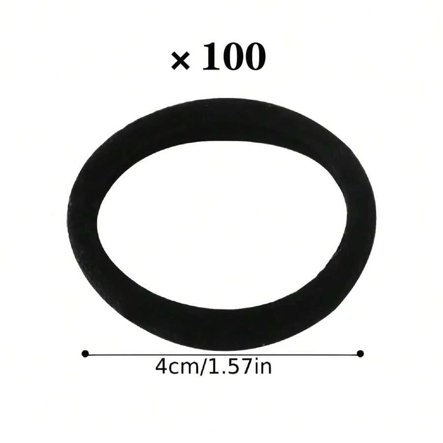 SHEIN ربطة شعر سوداء عالية المرونة